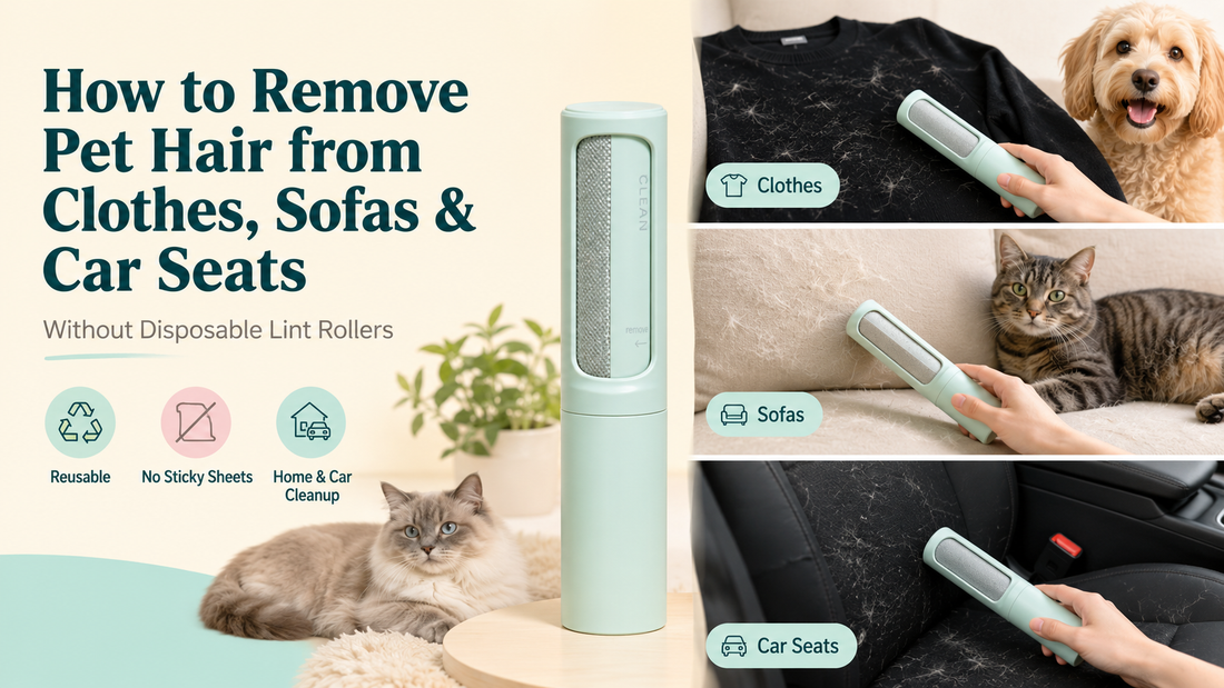 How to Remove Pet Hair from Clothes, Sofas and Car Seats Without Disposable Lint Rollers
