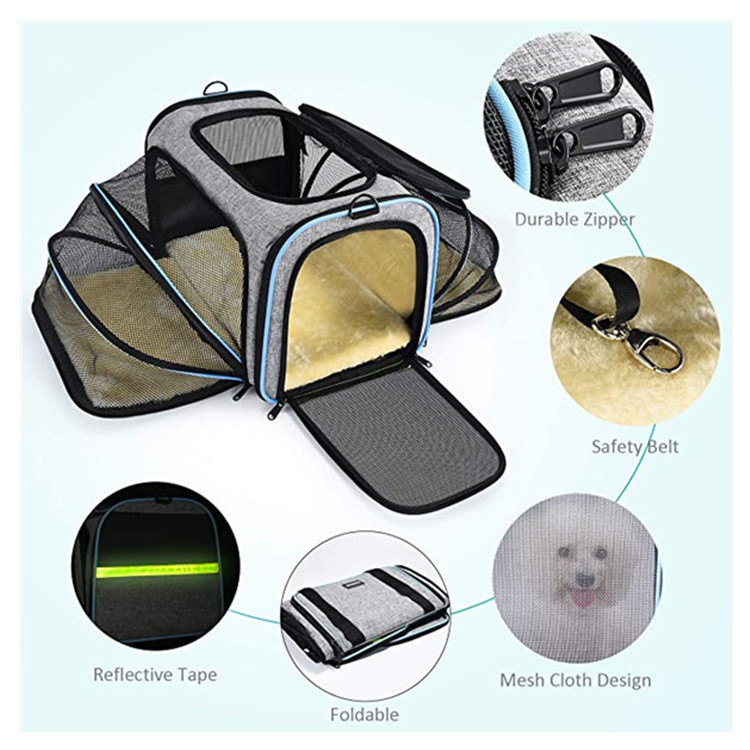 Expandable Soft-Sided Pet Travel Carrier, Airline-Friendly