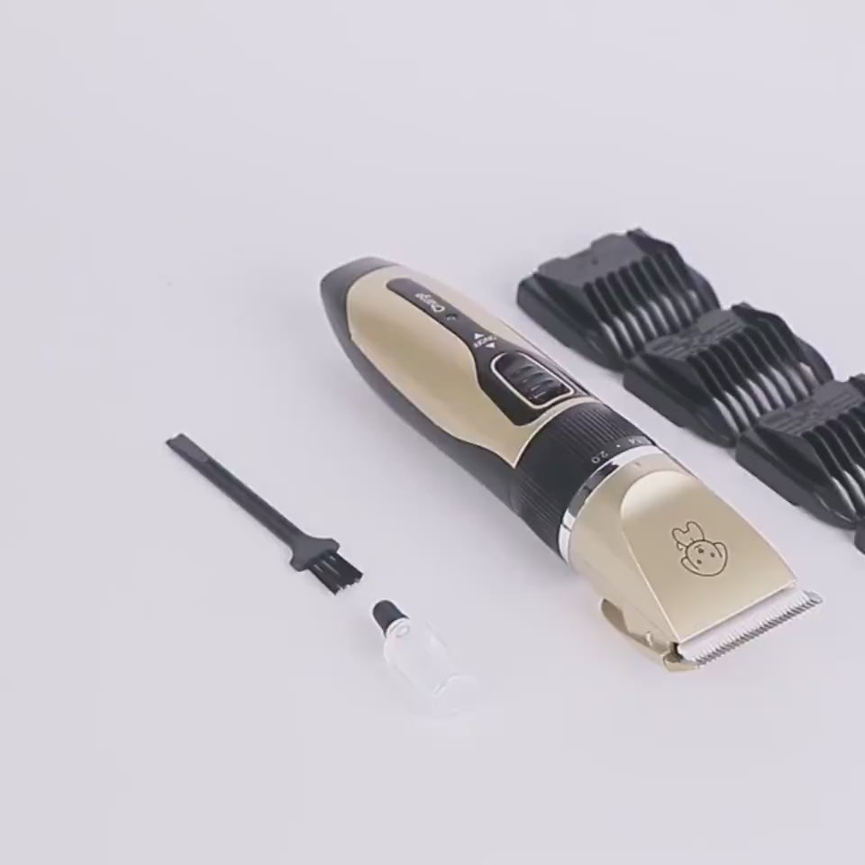 Low-noise rechargeable pet hair clipper for dog and cat home grooming - showcase 5
