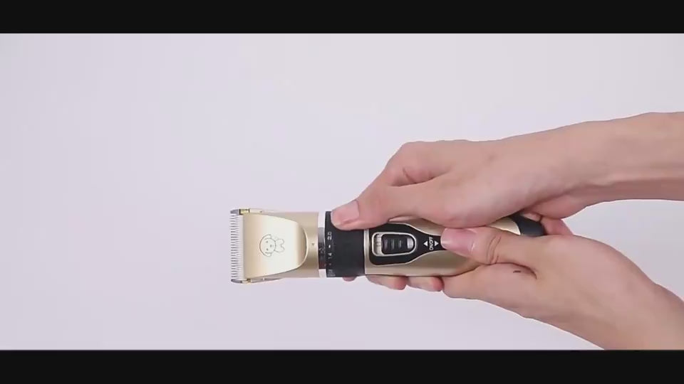 Low-noise rechargeable pet hair clipper for dog and cat home grooming - showcase 2