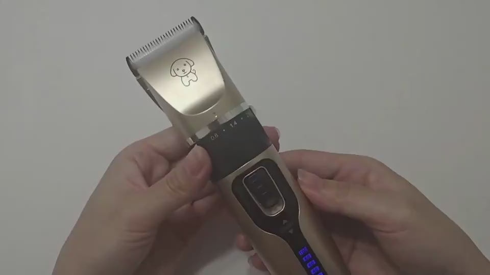 Low-noise rechargeable pet hair clipper for dog and cat home grooming - showcase 4